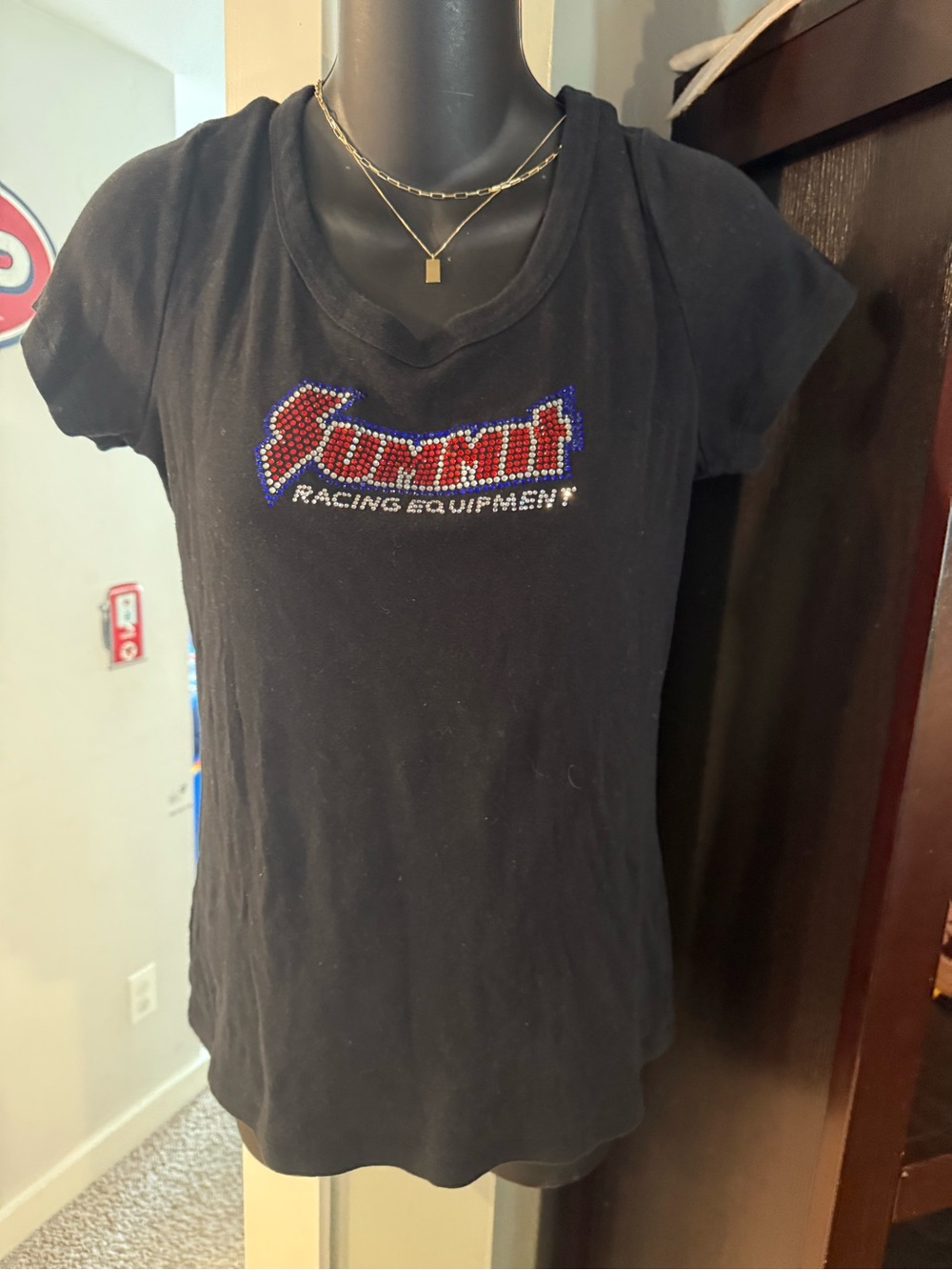 Summit Racing Bedazzled Black Short-Sleeve Women's Tee